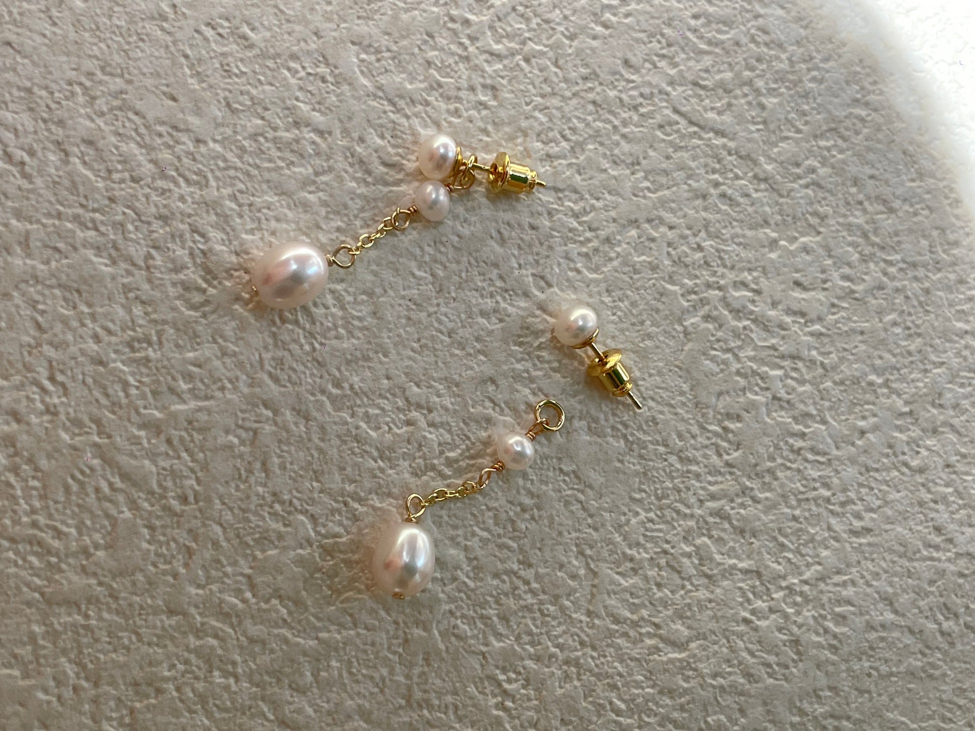 Freshwater Pearl Dangle Earrings - Sterling Silver