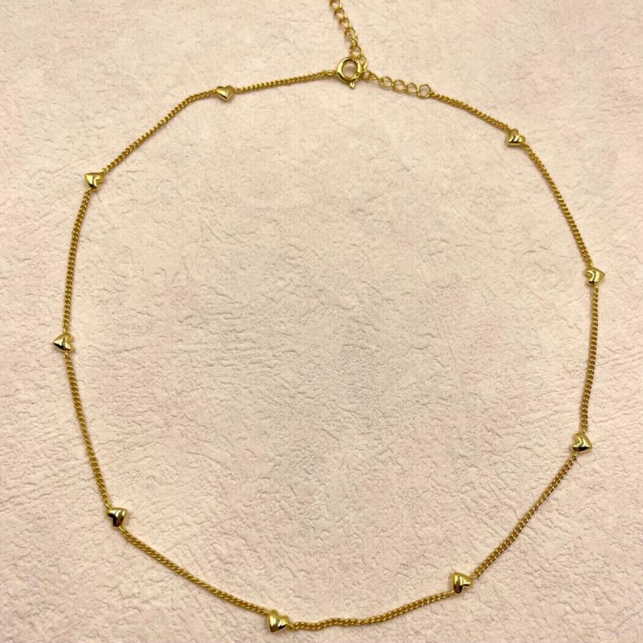 18k Gold Plated Necklace with Heart shape