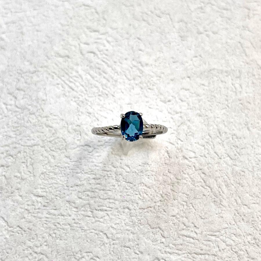 London Blue Topaz Solitaire Ring