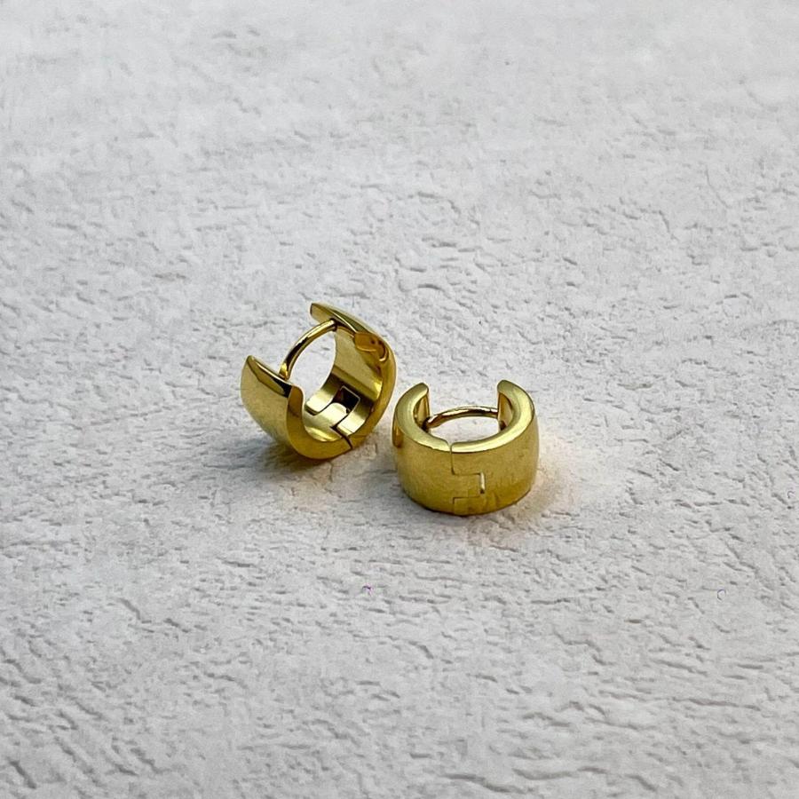 18k gold plated Chunky Mini Hoops