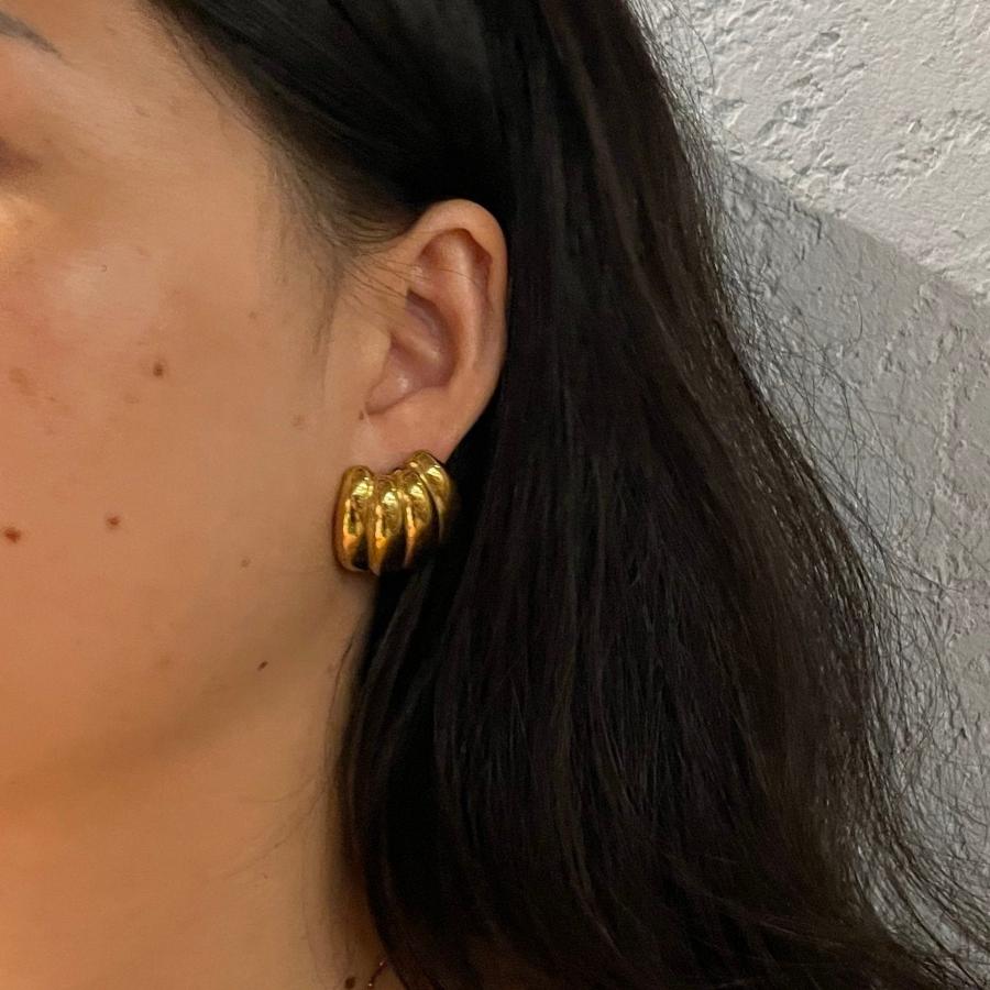 Callie Bold Statement Gold Studs- 18K Gold Plated