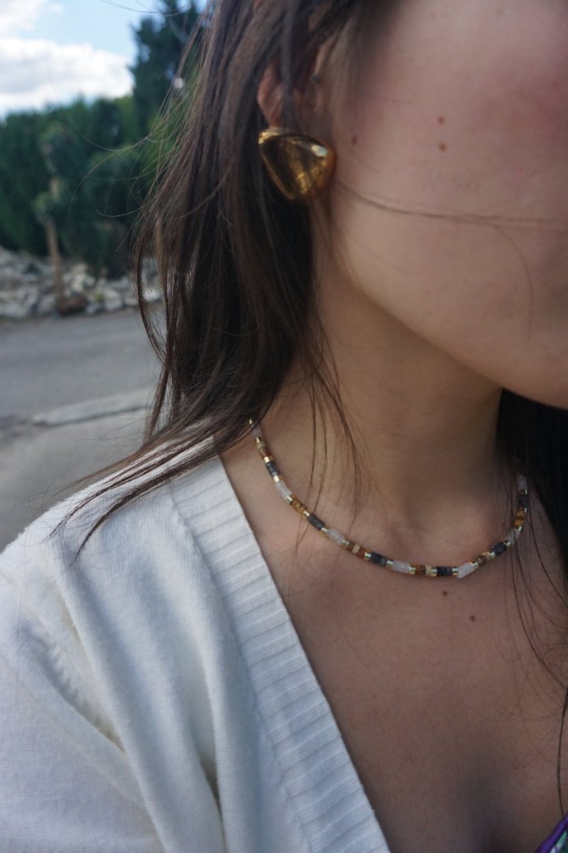 Catalina Colorful Natural Stone Necklace