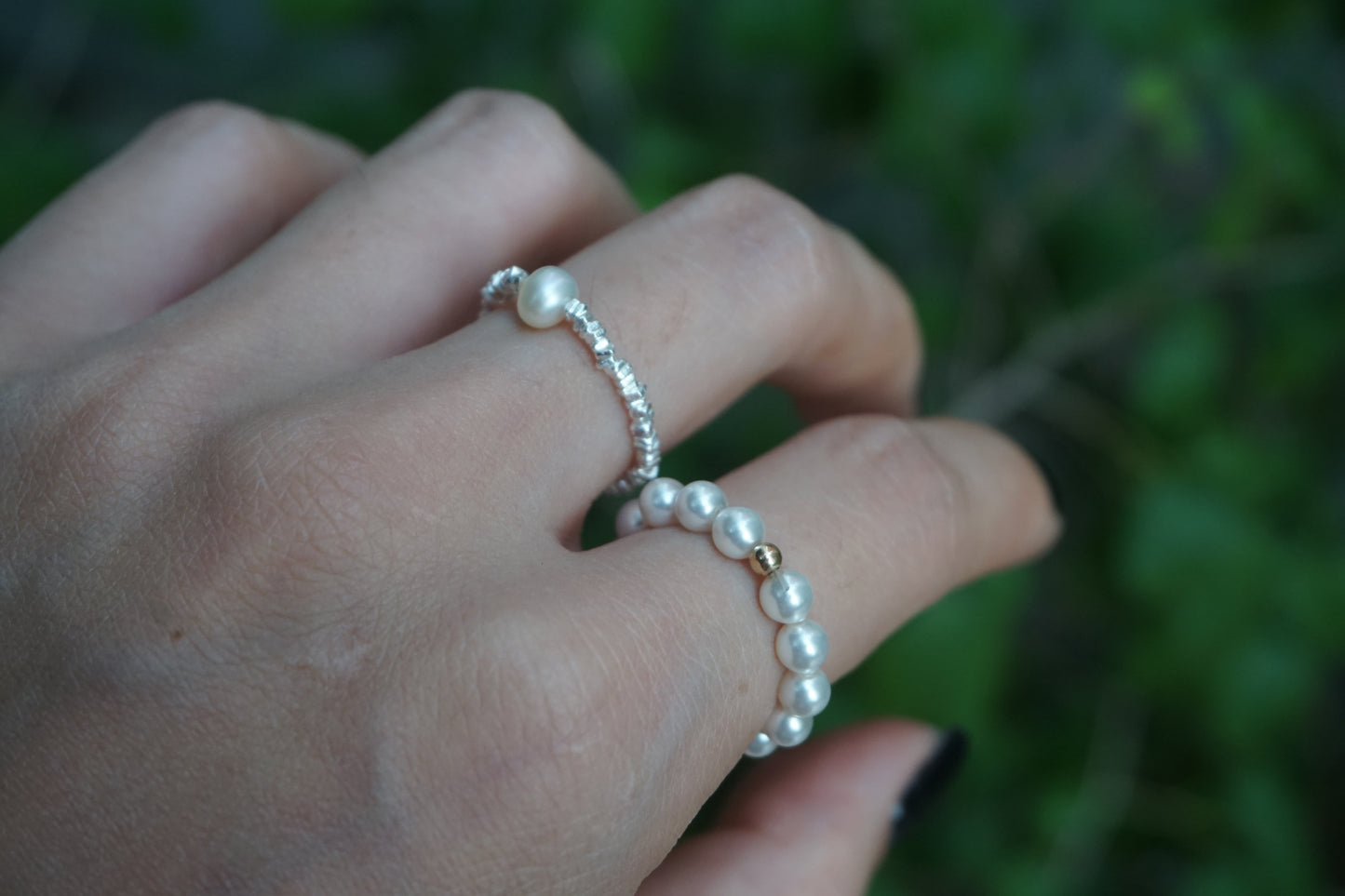 Elara Mini Freshwater Pearl Ring