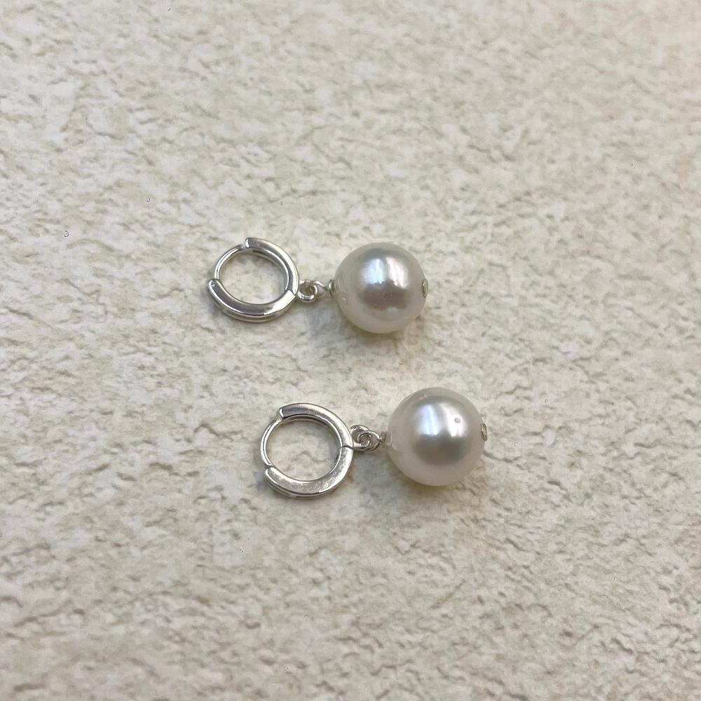 Dakota Silver Freshwater Pearl Drop Earrings