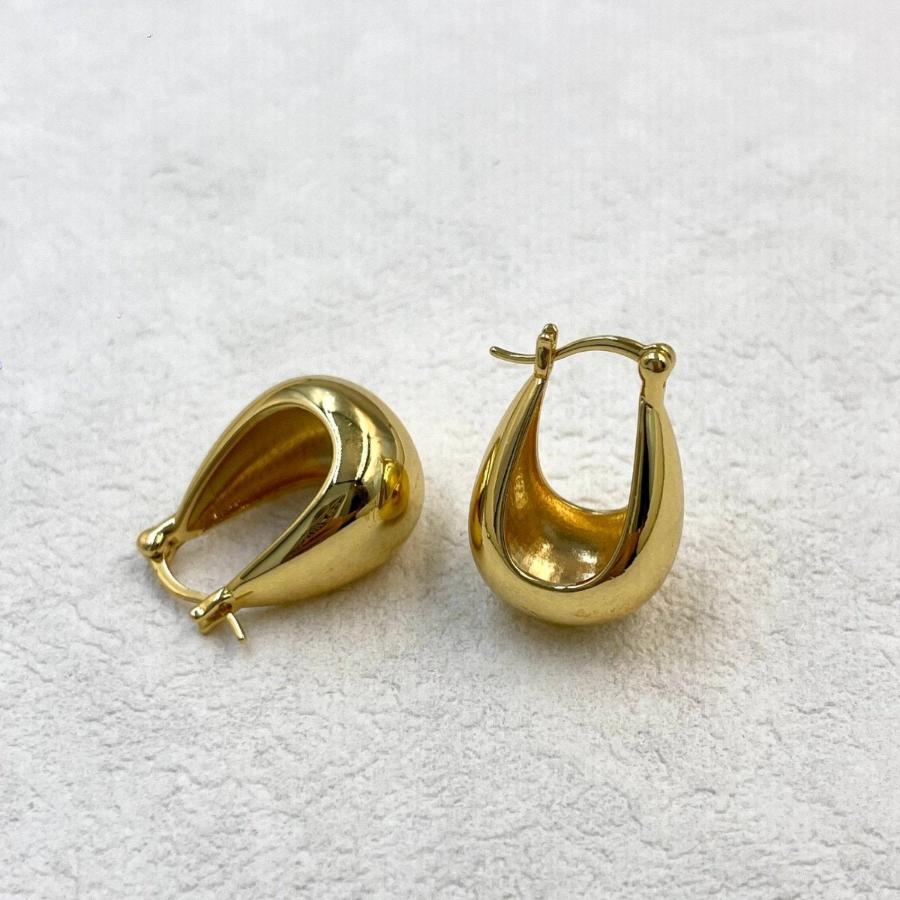 Gold Huggies with 18k Gold Plated