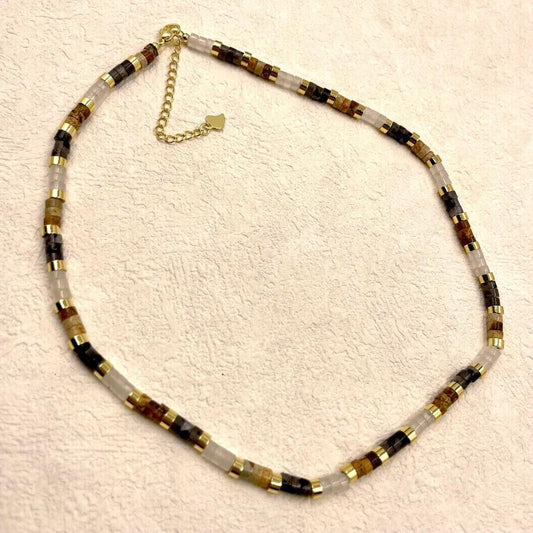 Details of Catalina Colorful Natural Stone Necklace