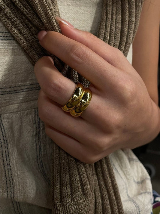 Ece Chunky Gold Ring