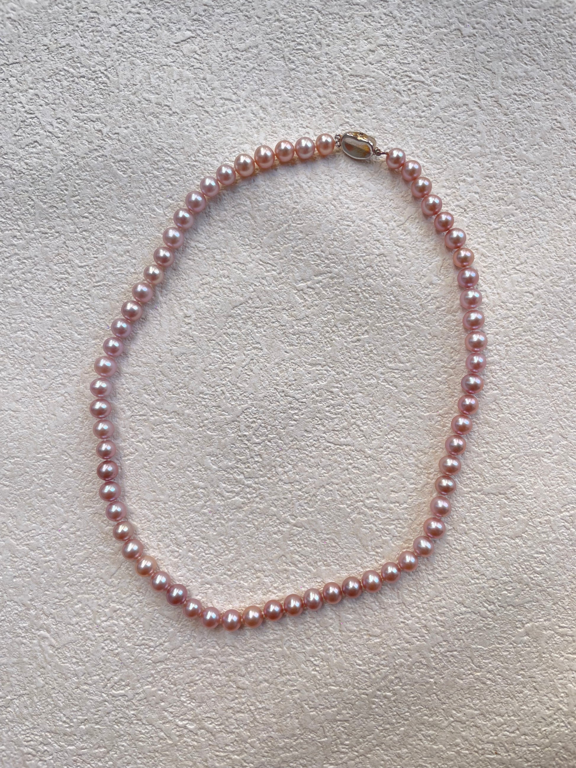 Eydie 6–7mm Freshwater Pinky Pearl Necklace - Sterling Silver