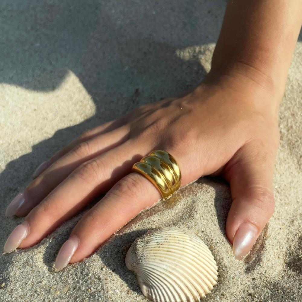 Eleanor Chunky Ring - 18K Gold Plated