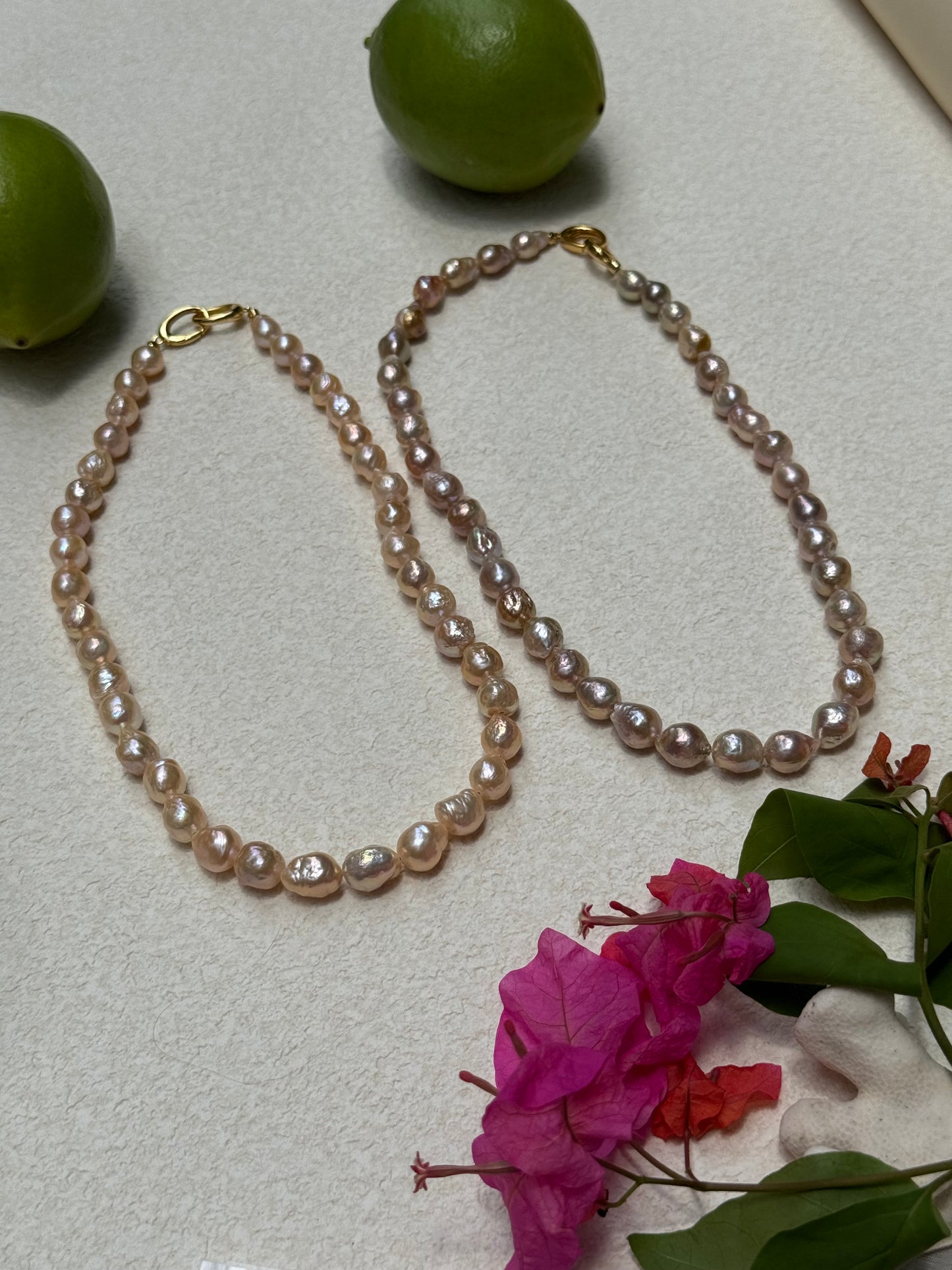 Elriza 9-10mm Freshwater Baroque Pearl Necklace