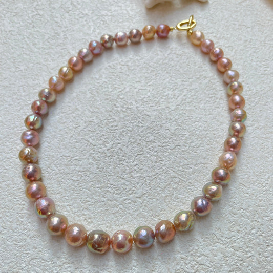 multicolor freshwater baroque pearl strand