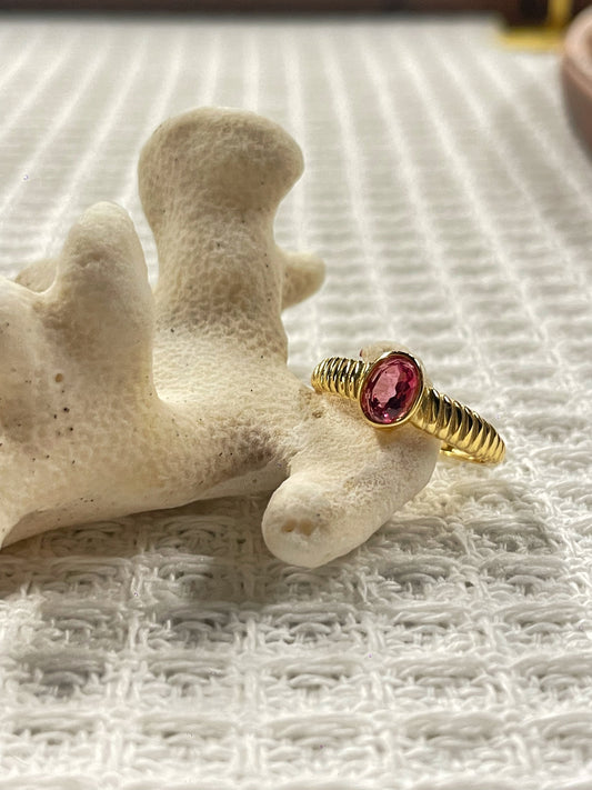 The Allure of Pink Stone Sterling Silver Rings