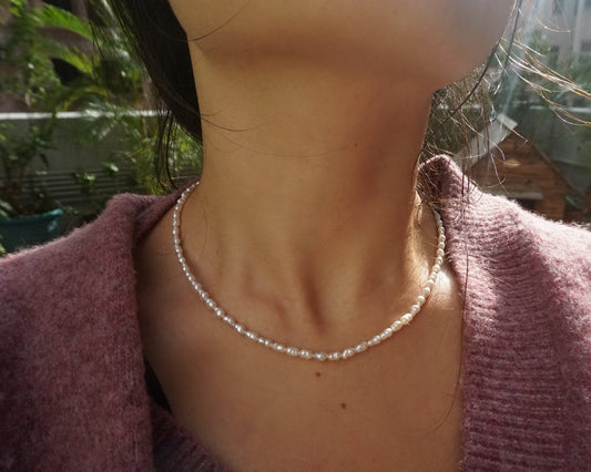 4-5mm real irregular Pearl Necklace