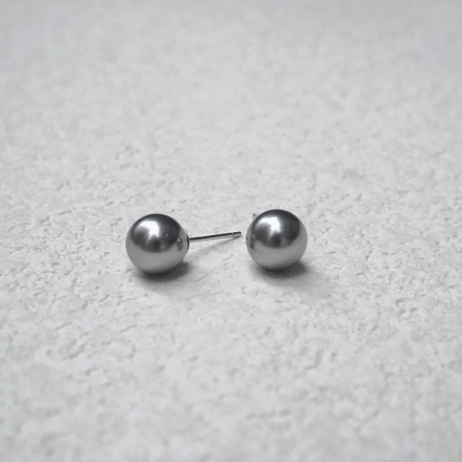 Akoya Grey Single Pearl Studs_2