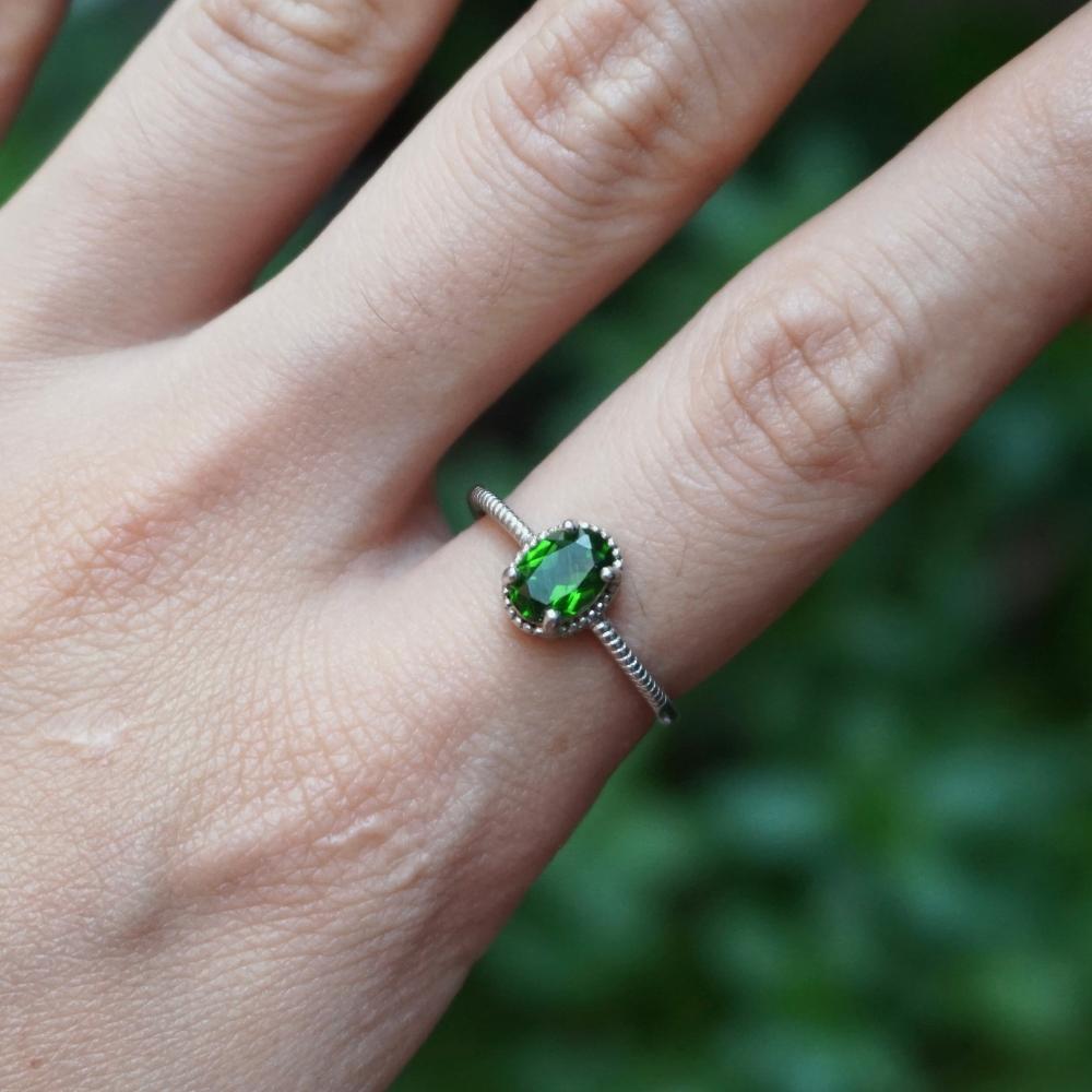 Amara Vermeil Diopside Ring