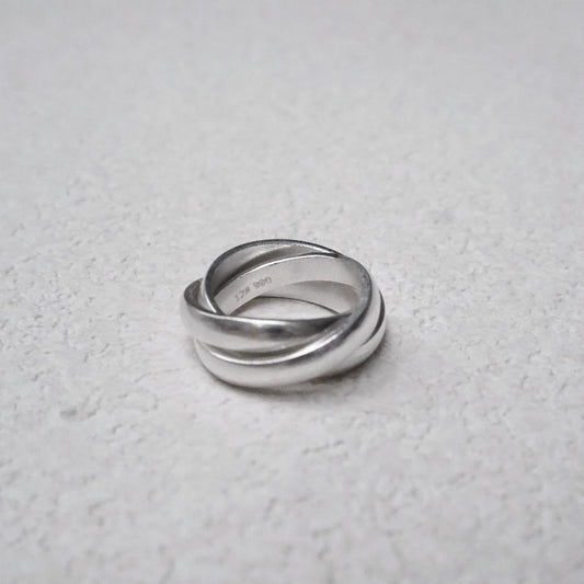 Damian Triple Interwined Sterling Silver Ring