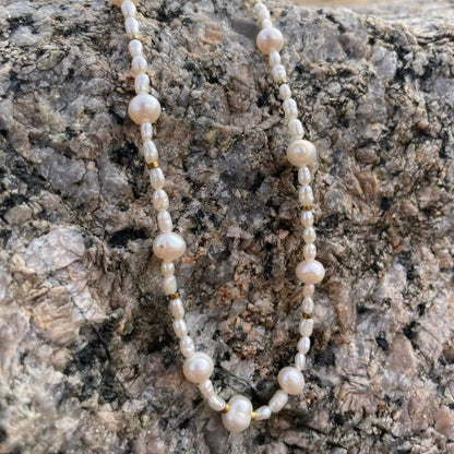 Details of fleur freshwater pearl necklace, for men and women