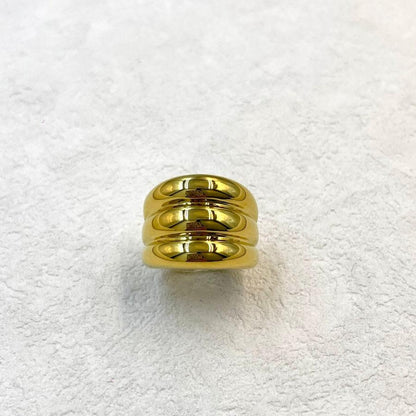 Chunky 18k Gold Plated Ring