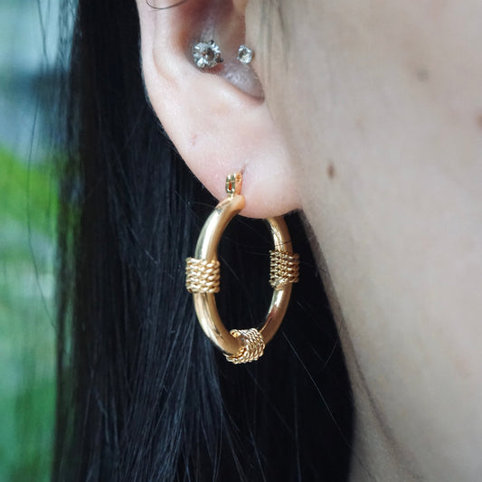 27mm Gold Hoop Earring