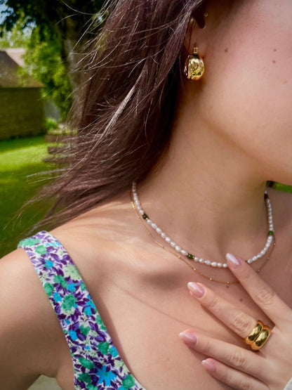 Model pic in bougainva jewelry